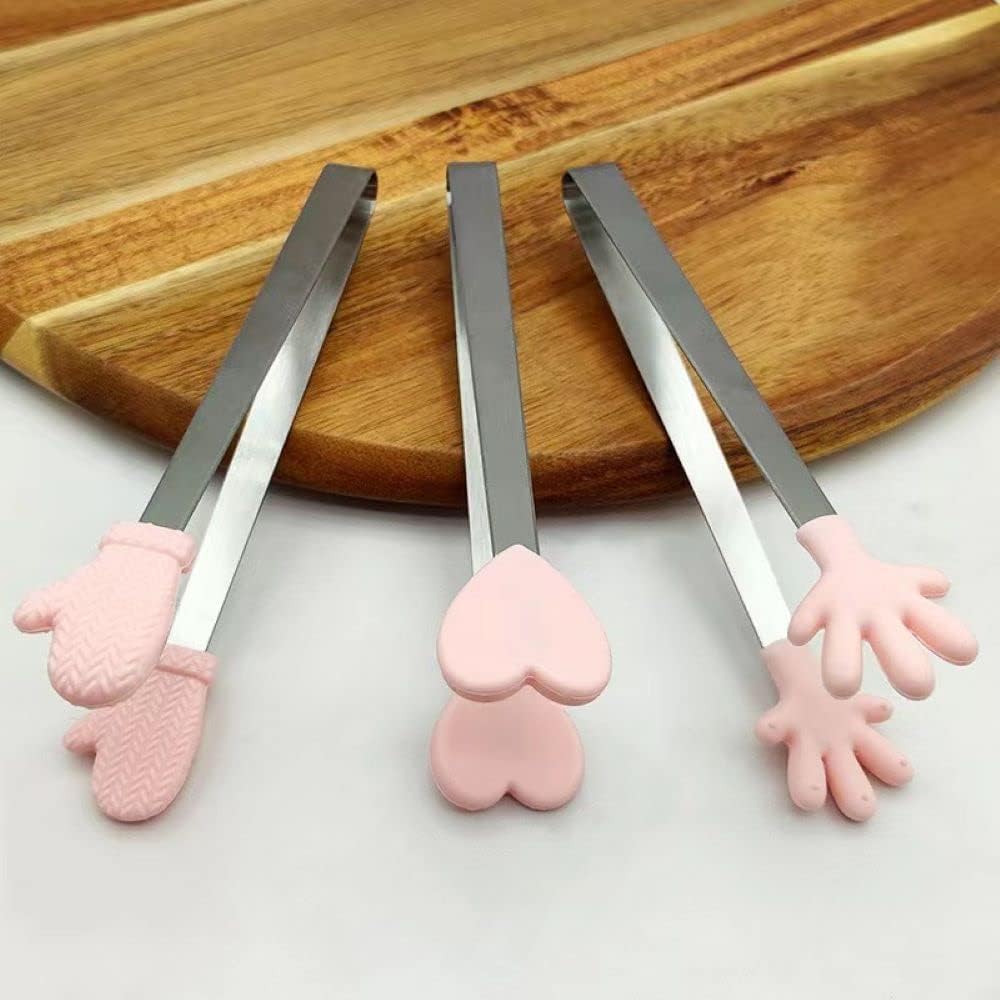 Mini Dessert Tongs, Tong Clips for BBQ, Salad, Candy, Mini Tongs -Pack of 3 Mini Dessert Tongs, Tong Clips for BBQ, Salad, Candy, Mini Tongs -Pack of 3